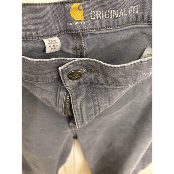 Carhartt Women’s Grey Cargo Pants 24w - Picture 2 of 5